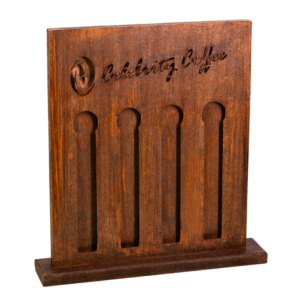 Porta C&aacute;psulas de Madeira Celebrity Coffee