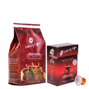 Caf&eacute; Especial Torrado em Gr&atilde;os 250g + Caf&eacute; Especial em C&aacute;psulas 10 unidades | <b>DECAFFEINATED</b>