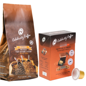 Caf&eacute; Especial Torrado e Mo&iacute;do 250g + Caf&eacute; Especial em c&aacute;psulas 10 unidades | <b>CLASSIC</b>