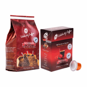 Café Especial Torrado em Grãos 250g + Café Especial em Cápsulas 10 unidades | <b>DECAFFEINATED</b>