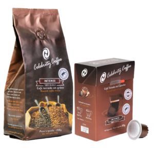 Caf&eacute; Especial Torrado em gr&atilde;os 250g + Caf&eacute; Especial em c&aacute;psulas10 unidades | <b>INTENSE</b>