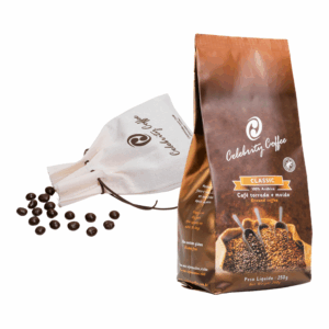<b>CLASSIC</b> | Café Especial Torrado e Moído 250g + Grãos de Café com Chocolate