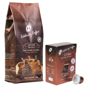 Caf&eacute; Especial Torrado em Gr&atilde;os 1kg + Caf&eacute; Especial em c&aacute;psulas 10 unidades | <b>INTENSE</b>