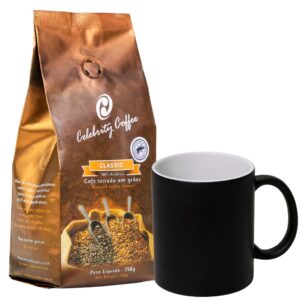 Caf&eacute; Especial Torrado em Gr&atilde;os 250g | <b>CLASSIC</b> + Caneca M&aacute;gica Celebrity Coffee